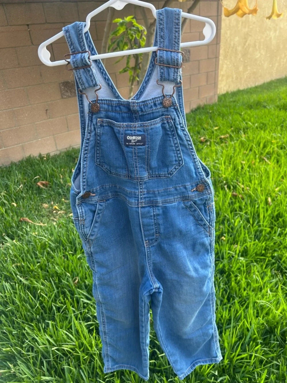 OshKosh B'gosh Light Blue Kids Denim Overalls
